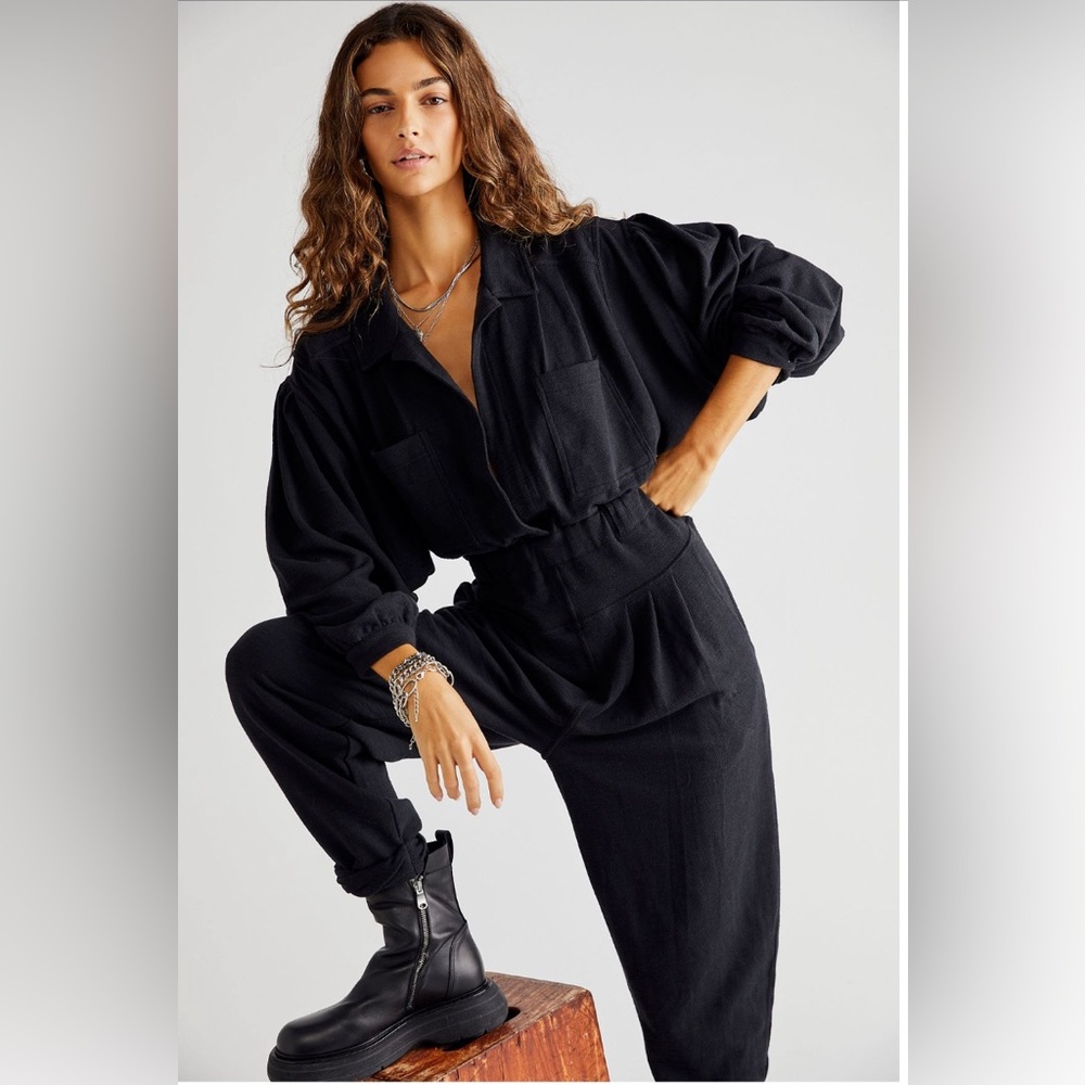 Free People - Faye Black Jumpsuit